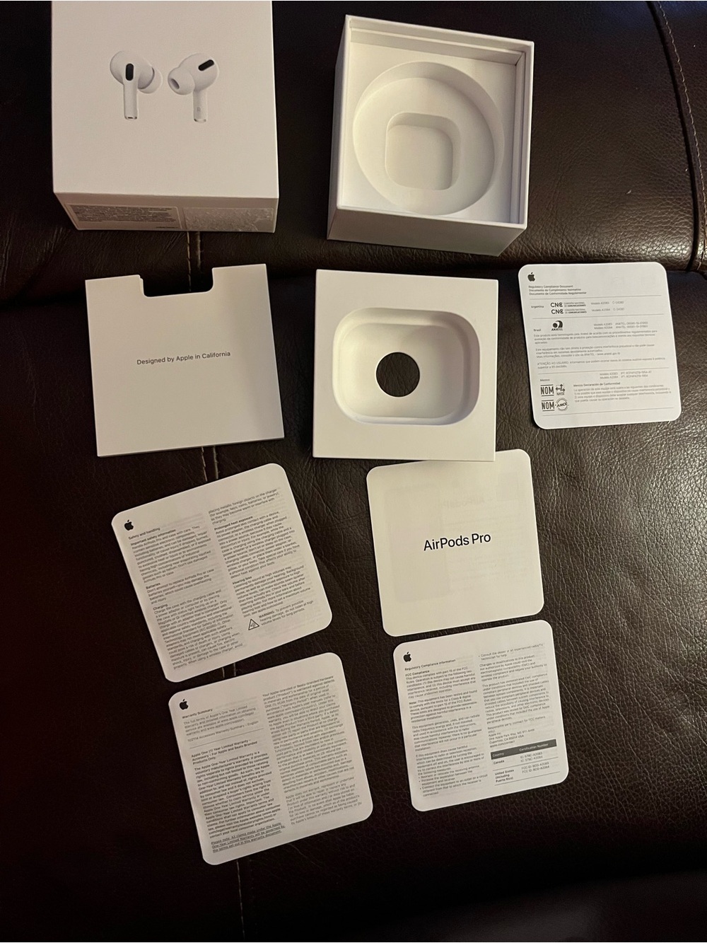 Authentic Empty Apple AirPods Pro Box & Manuals Only